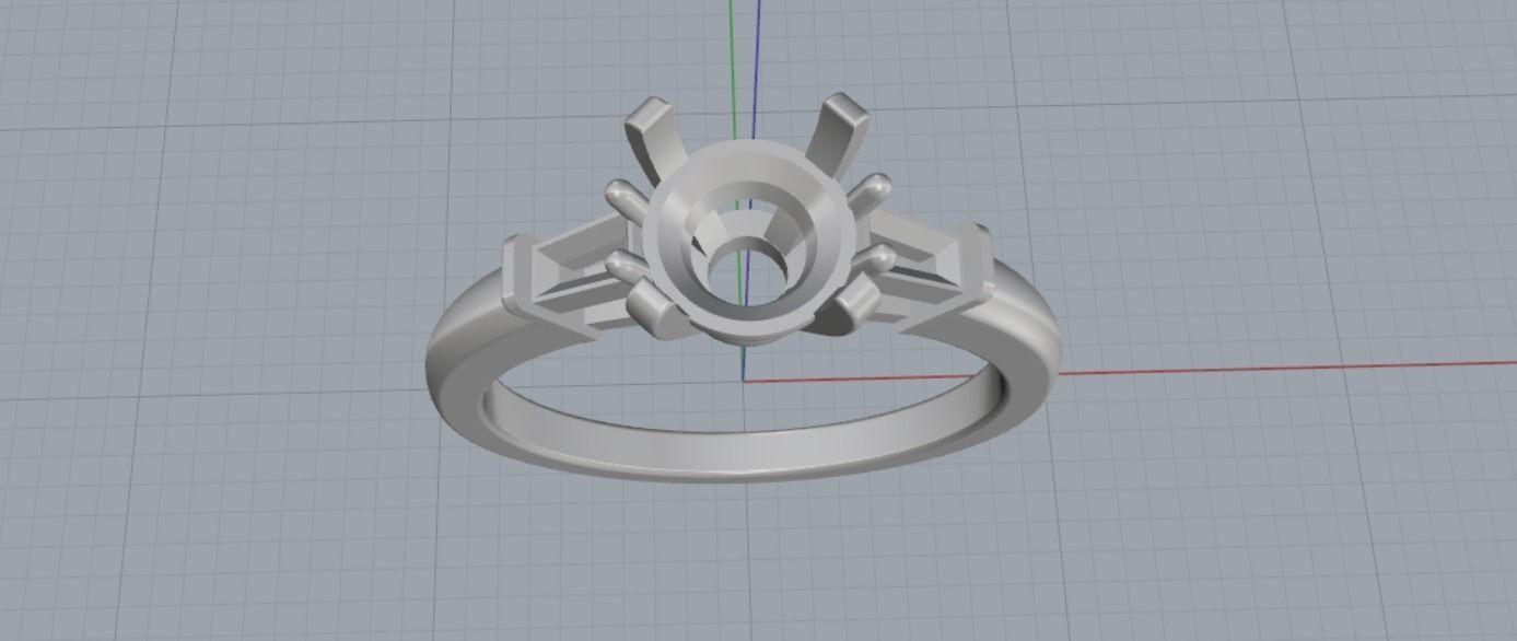 Engagement rings 3D print model_12
