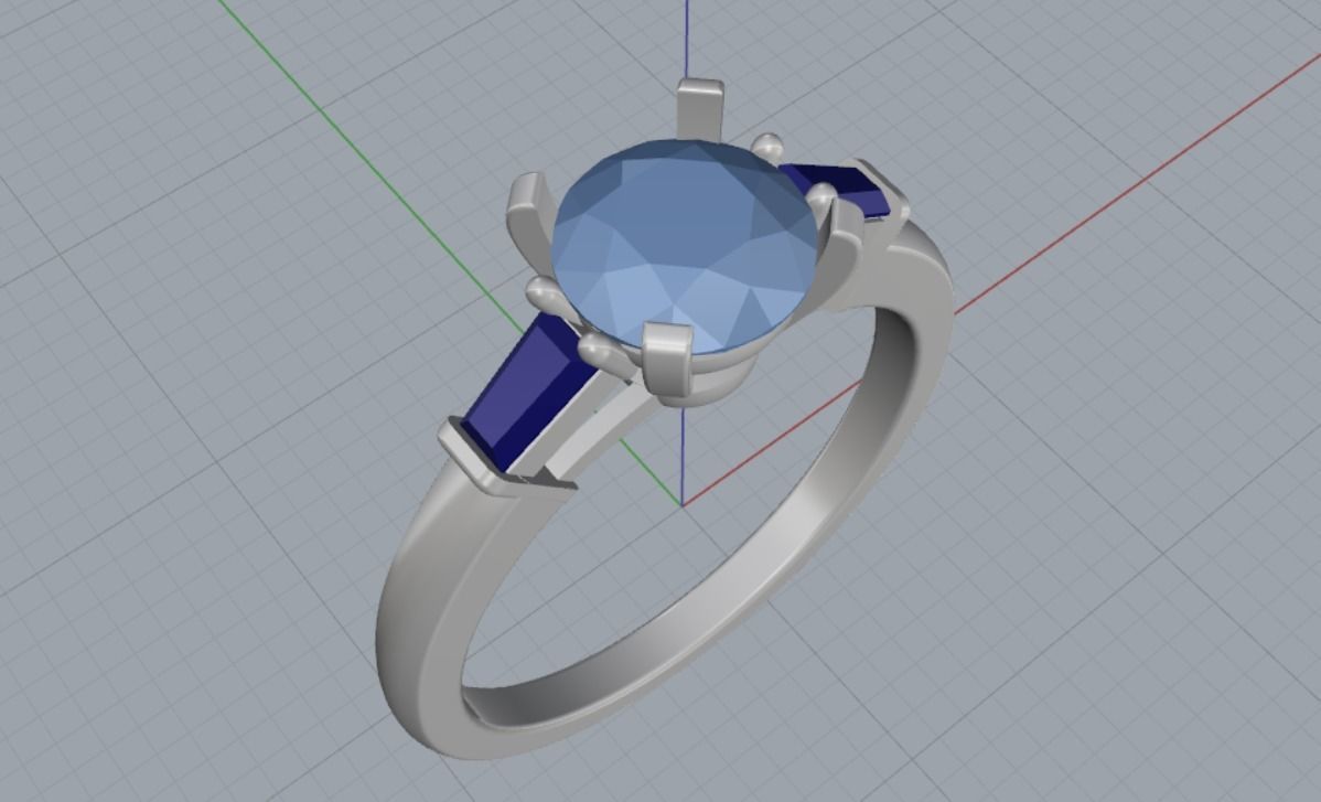 Engagement rings 3D print model_14