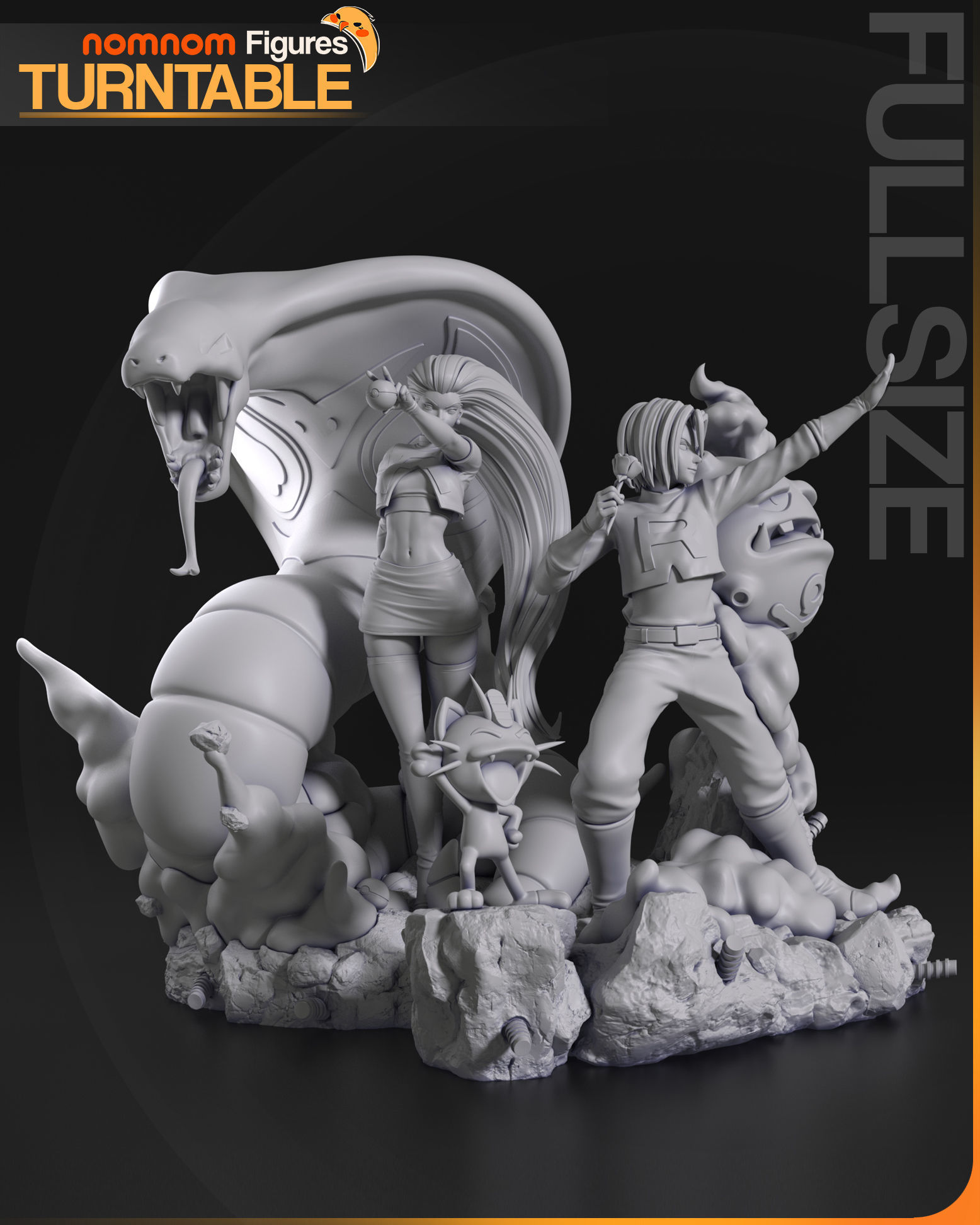 Team Rocket - Diorama Pokemon 3D print model_3