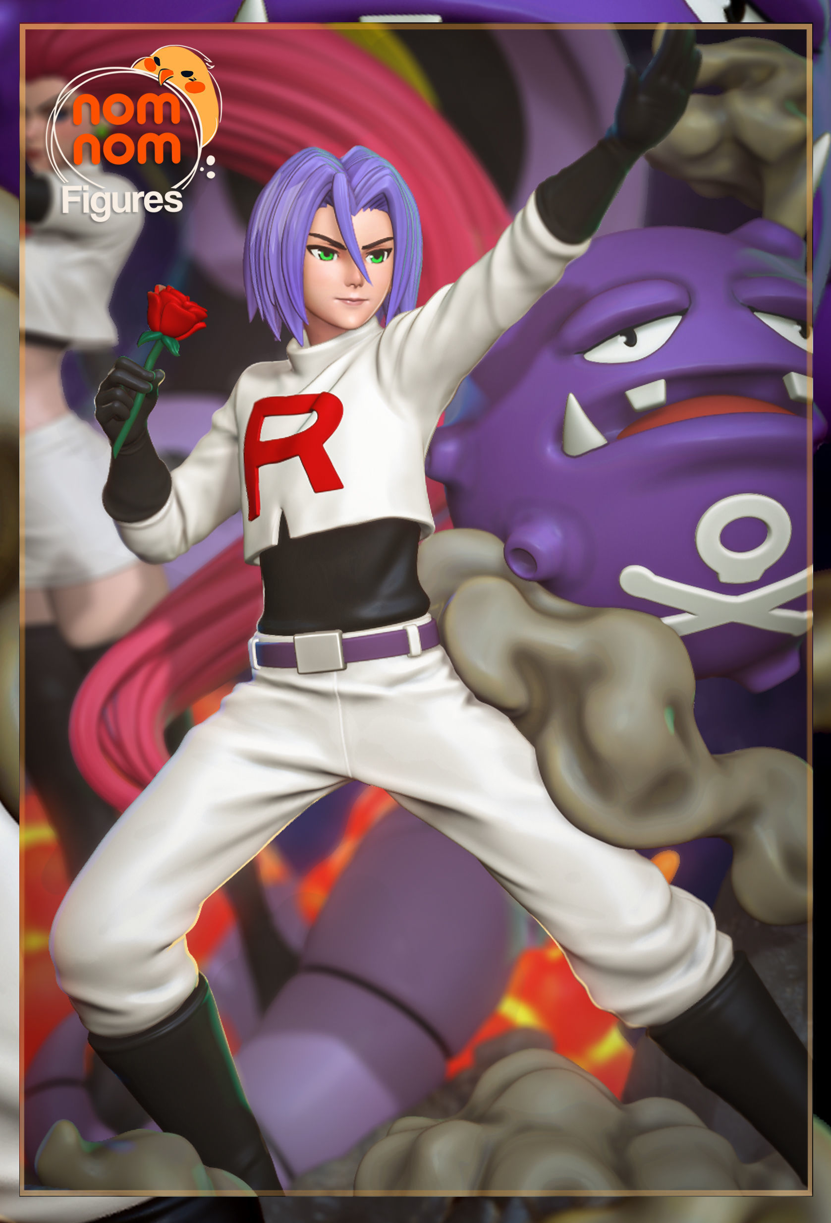 Team Rocket - Diorama Pokemon 3D print model_14