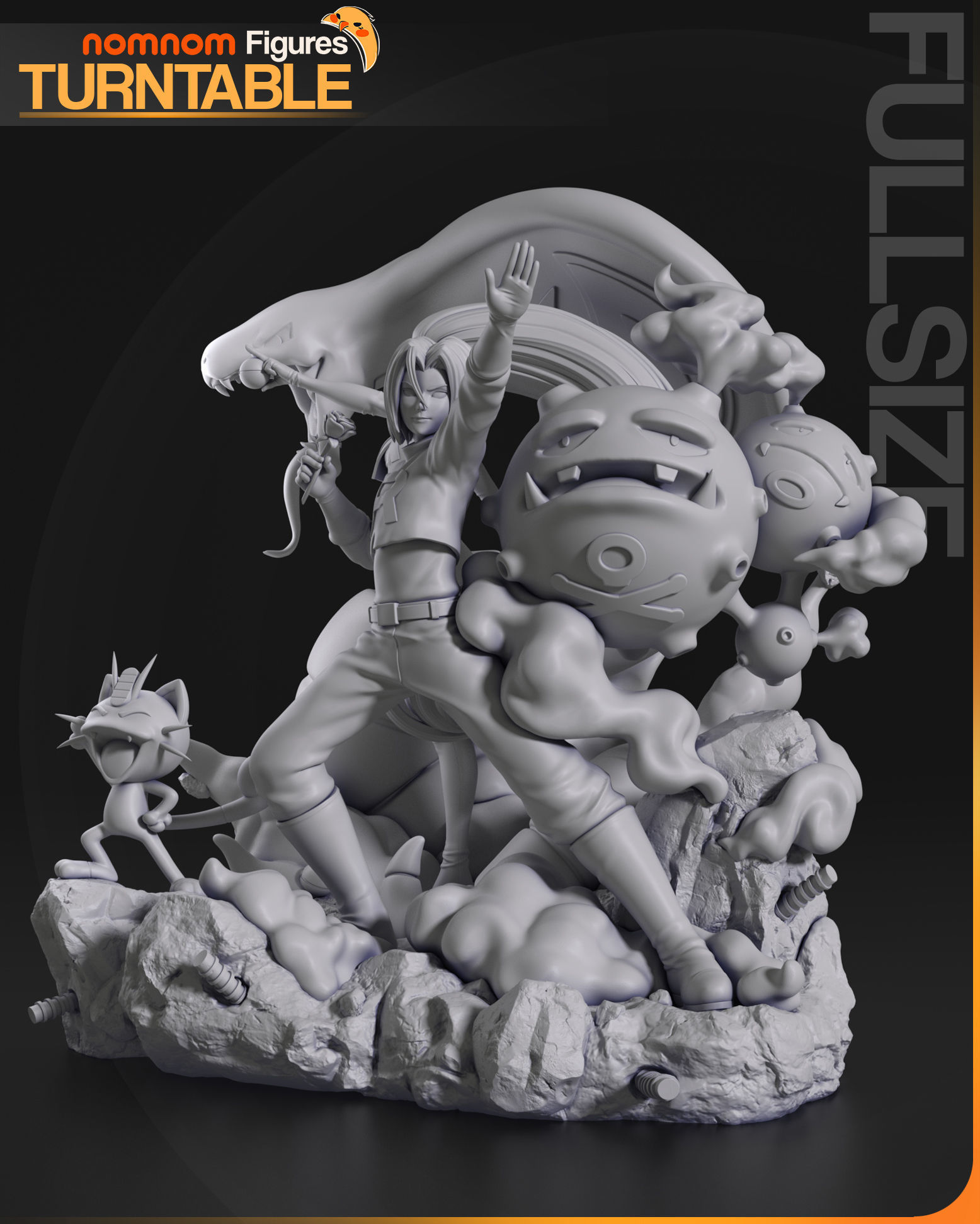 Team Rocket - Diorama Pokemon 3D print model_2
