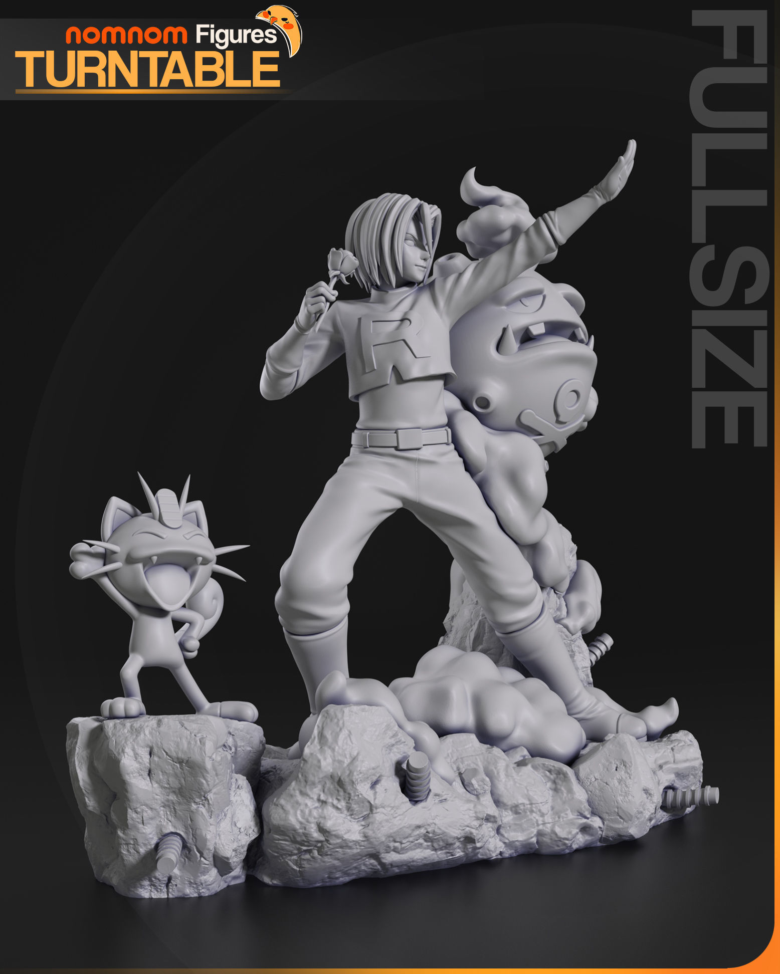 Team Rocket - Diorama Pokemon 3D print model_18