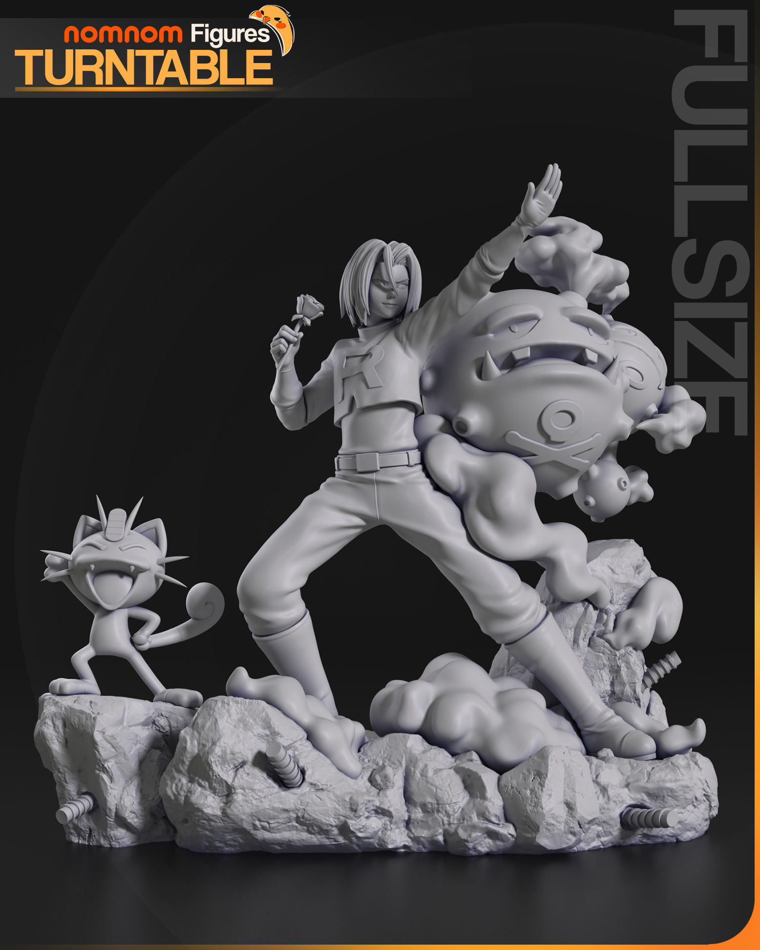 Team Rocket - Diorama Pokemon 3D print model_20