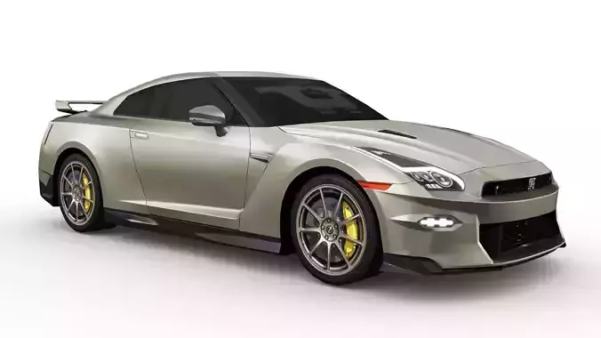 Nissan GT-R 2024 Low-poly 3D model