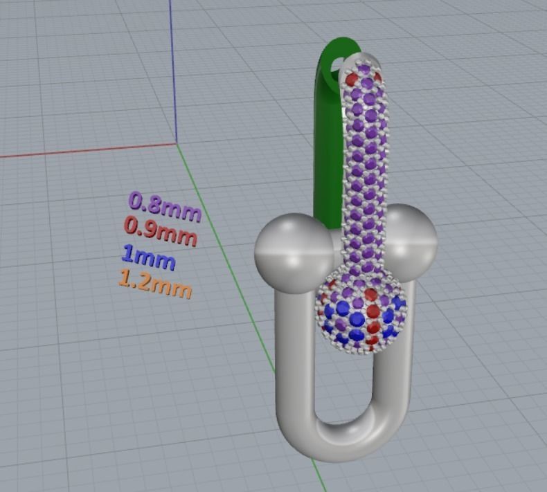 Earrings 3D print model_9