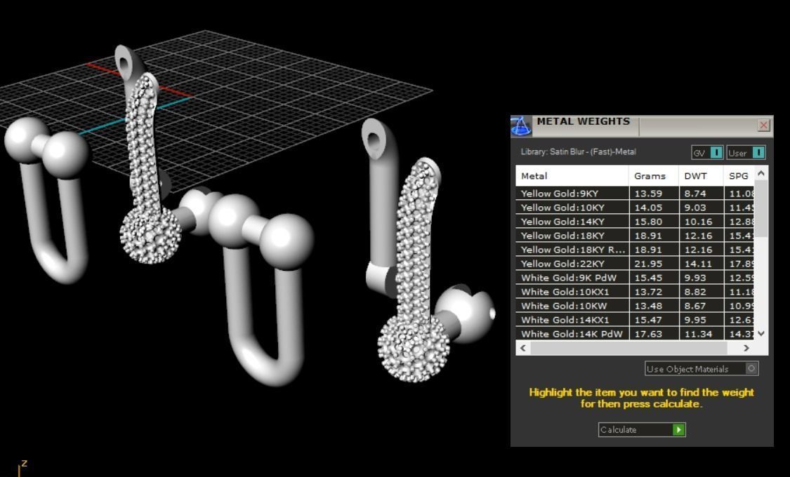 Earrings 3D print model_10