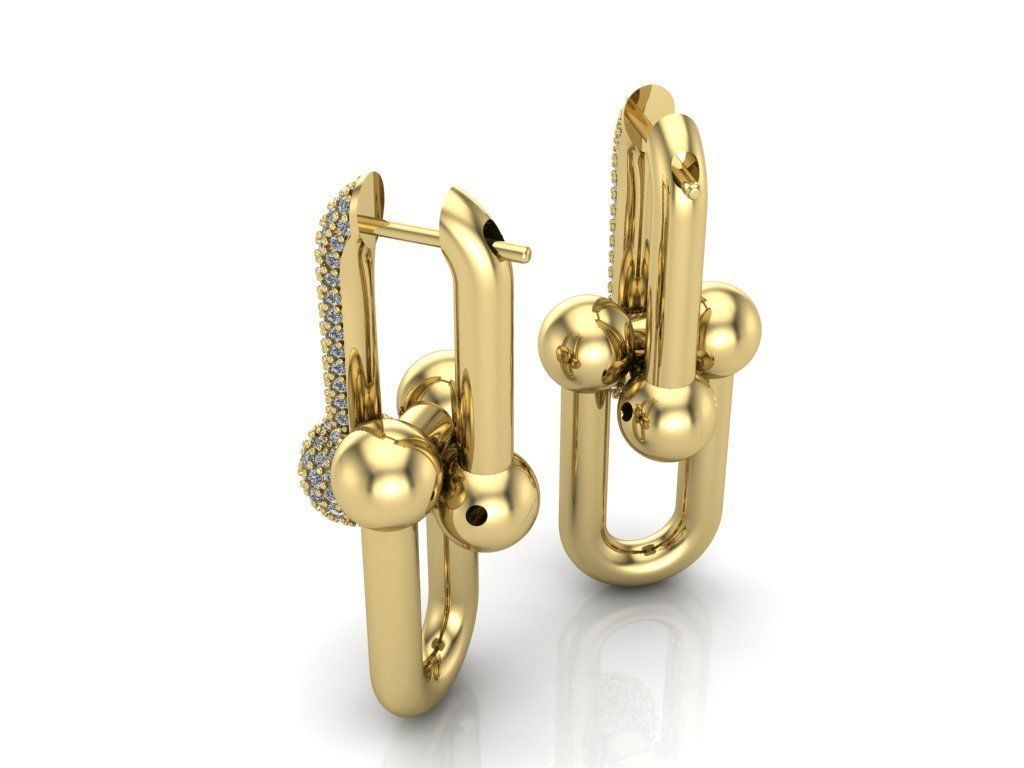 Earrings 3D print model_5