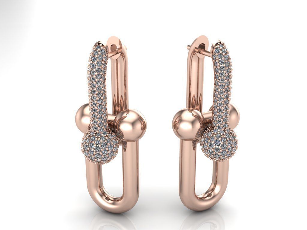 Earrings 3D print model_6