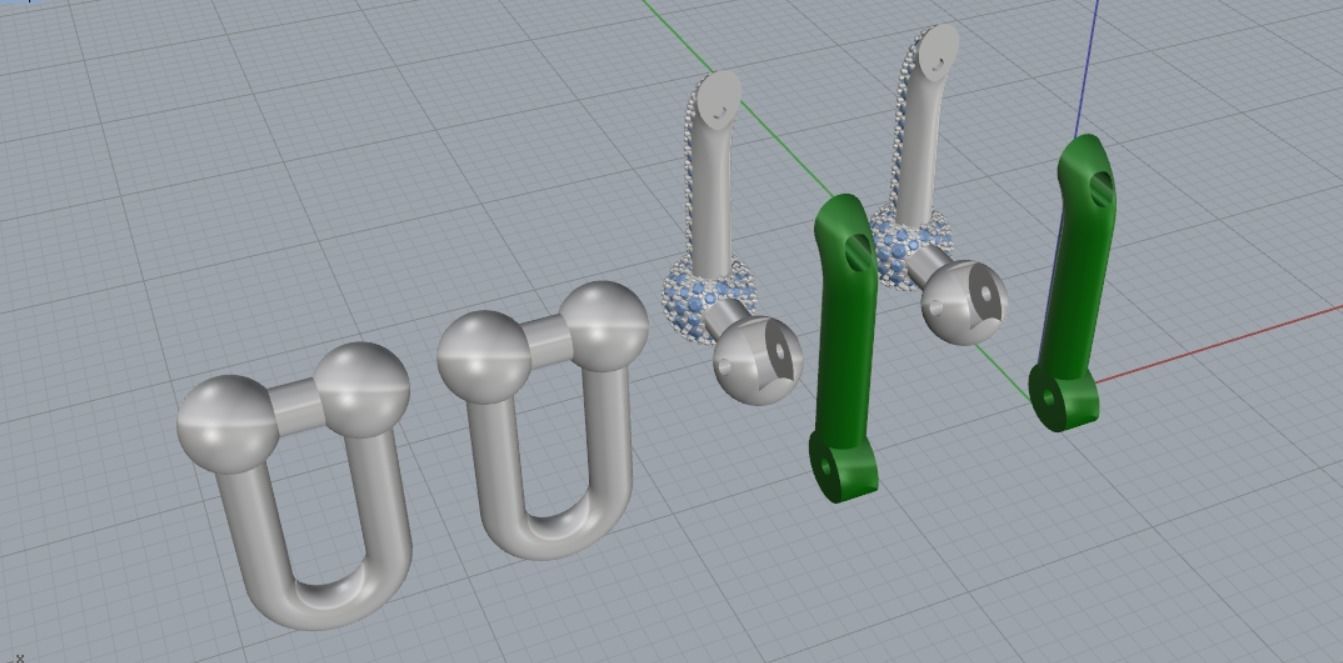 Earrings 3D print model_16