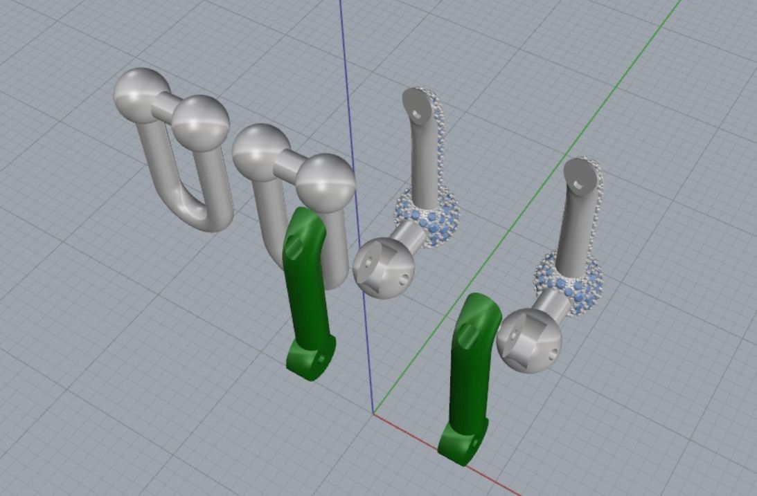 Earrings 3D print model_17