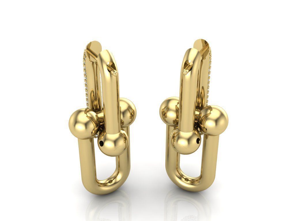 Earrings 3D print model_4