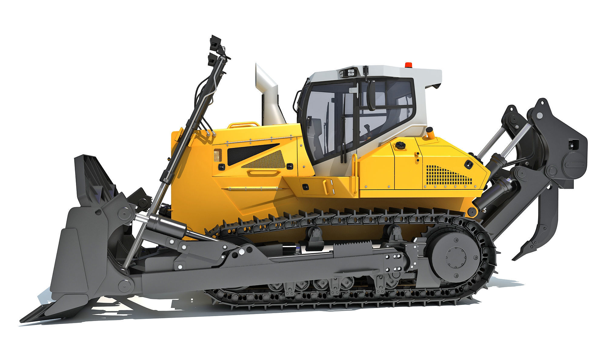 Mining Crawler Dozer 3D model_1