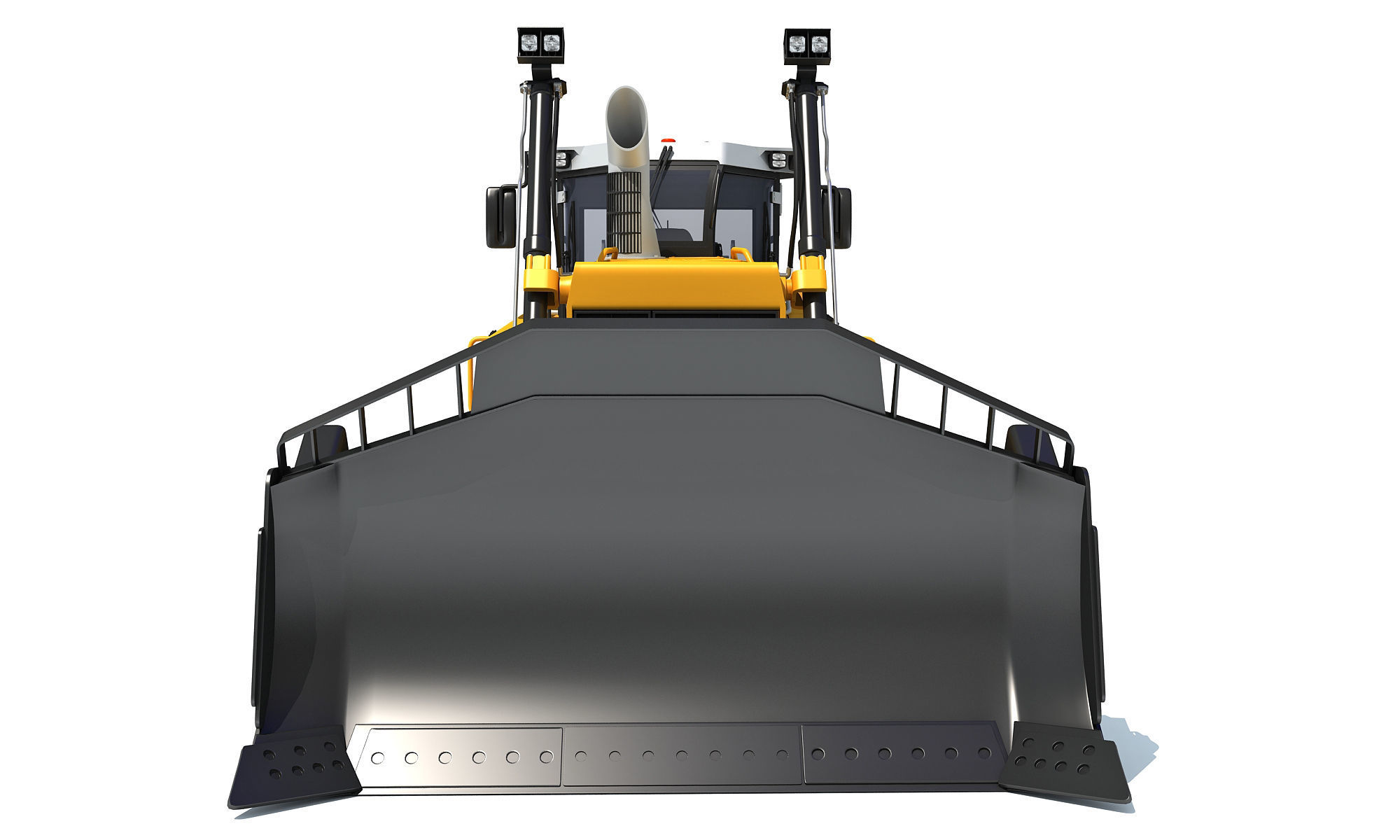 Mining Crawler Dozer 3D model_11