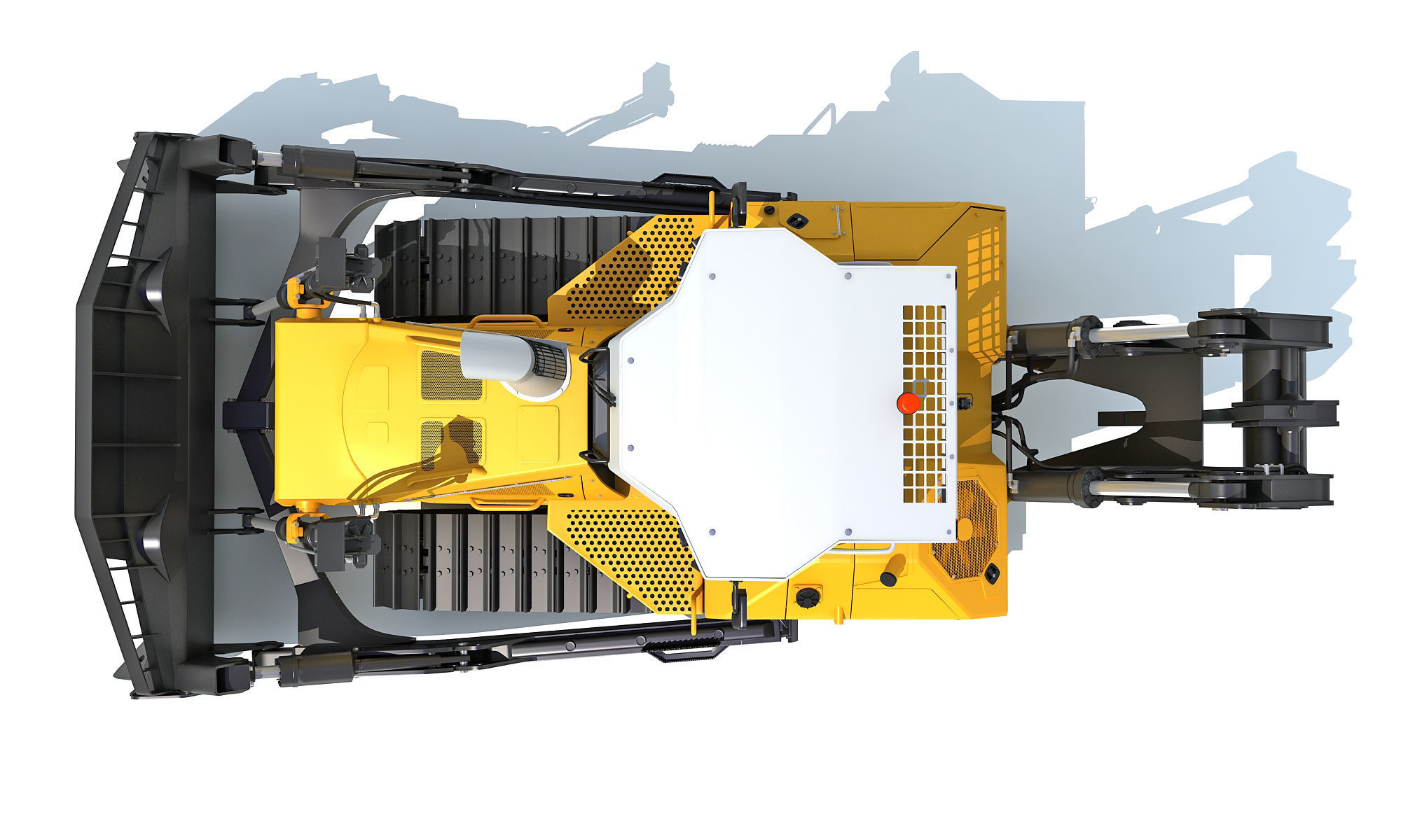 Mining Crawler Dozer 3D model_15
