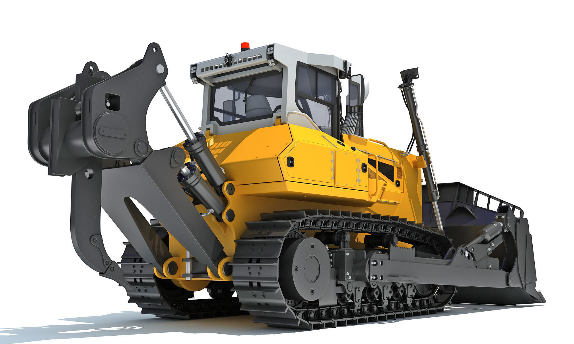 Mining Crawler Dozer 3D model_5