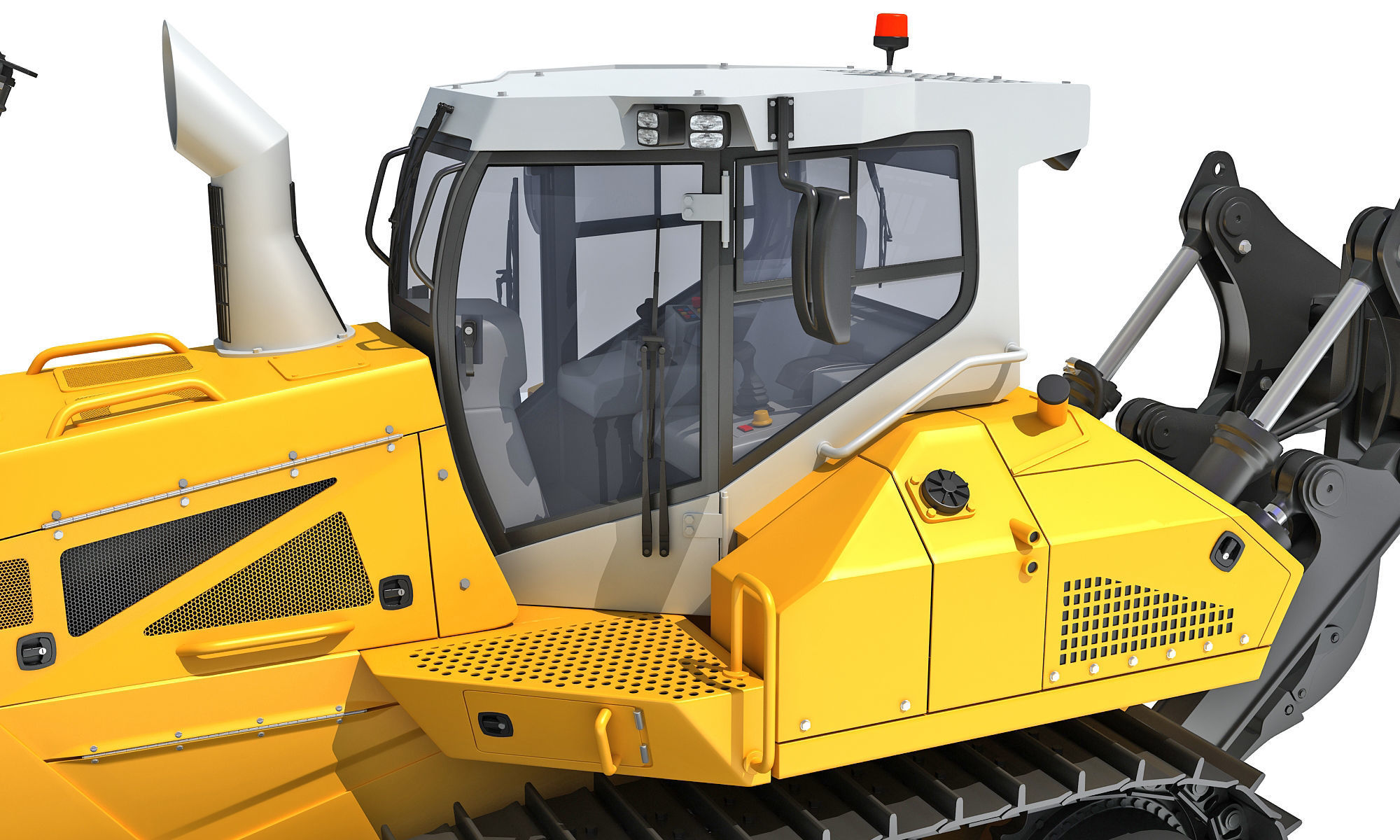 Mining Crawler Dozer 3D model_14