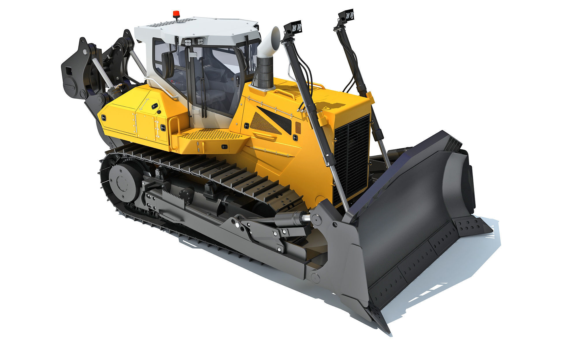 Mining Crawler Dozer 3D model_8