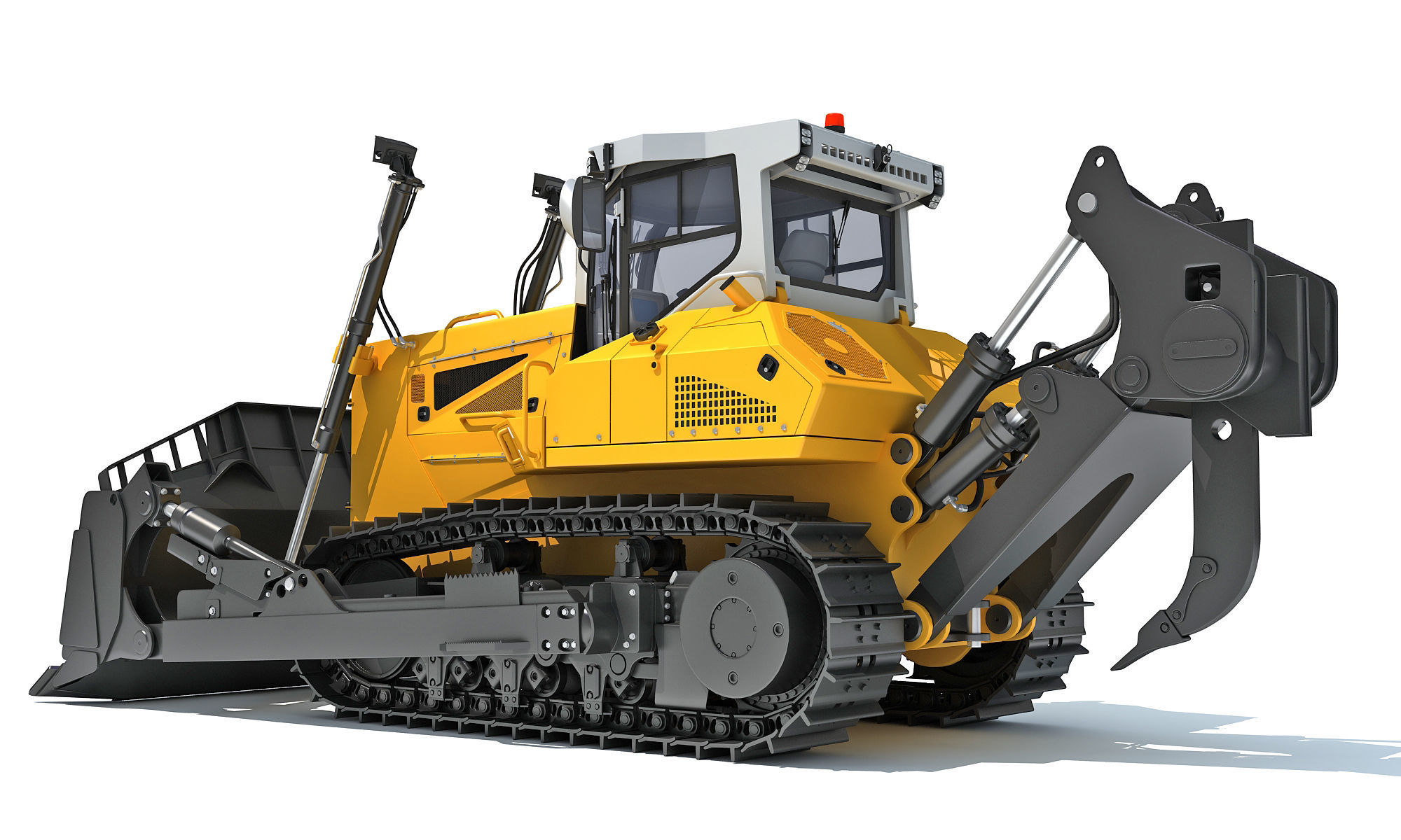 Mining Crawler Dozer 3D model_2