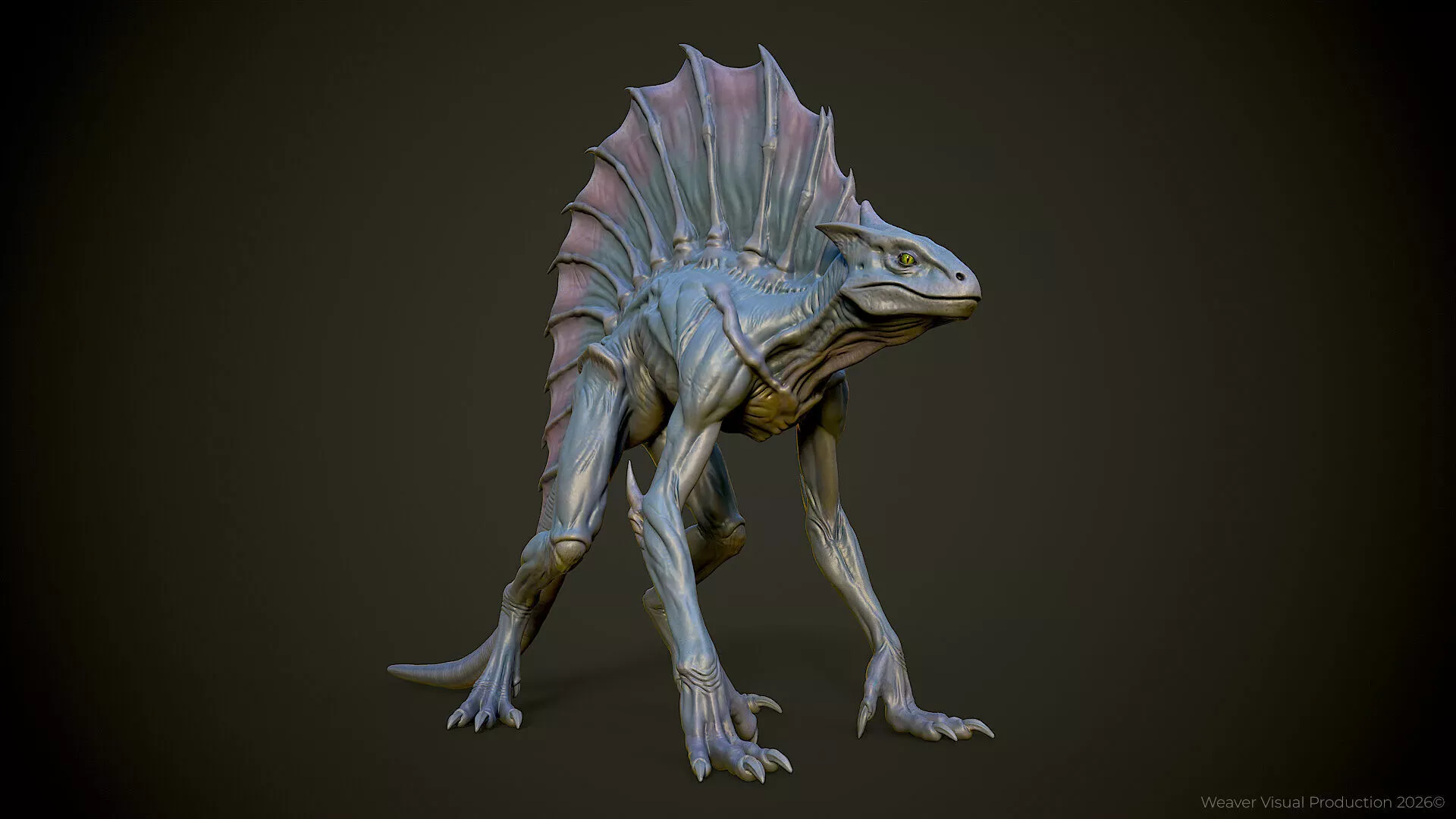 Mutant Reptiloids Vol 1 - Dimetrodon Stalker Mutant 3D model