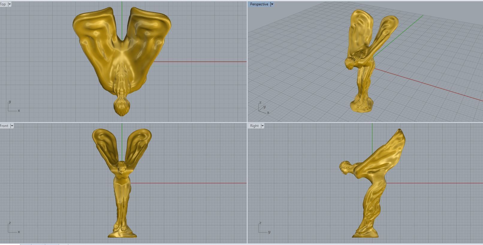 Rolls Royce logo 3D model_4