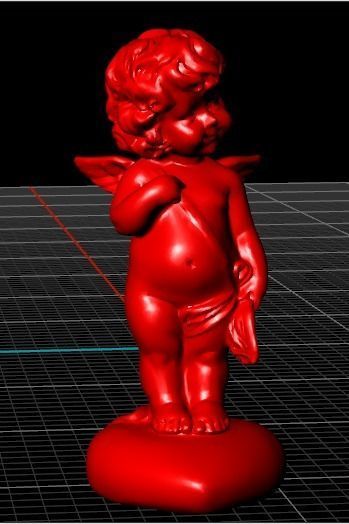 angel pendant zbrush version  3D print model_7