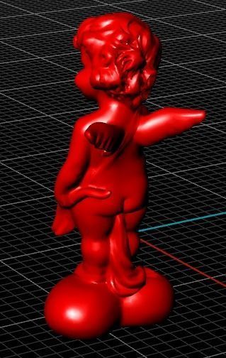 angel pendant zbrush version  3D print model_10