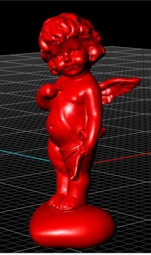 angel pendant zbrush version  3D print model_9