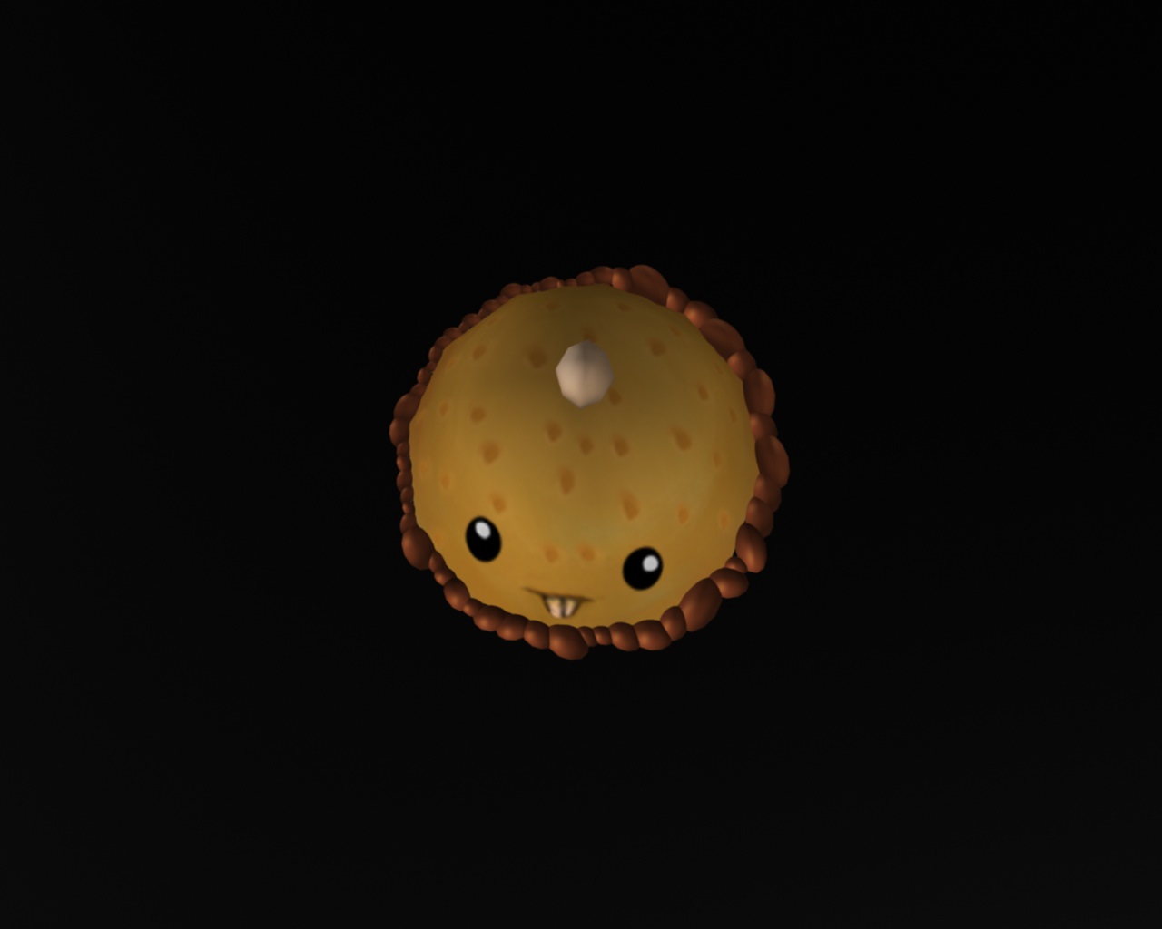 Cartoon Mine Low-poly 3D model_1