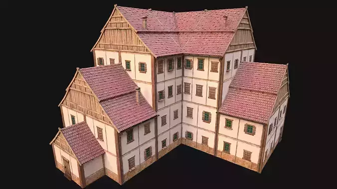 Medieval High Rise House 4 Floors 