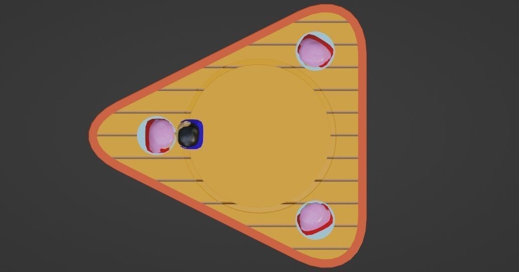 Animated Valentine Day 3D Model Eternal Love kiss Circle Low-poly 3D model_17