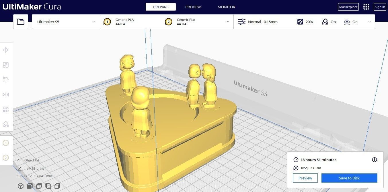 Animated Valentine Day 3D Model Eternal Love kiss Circle Low-poly 3D model_3