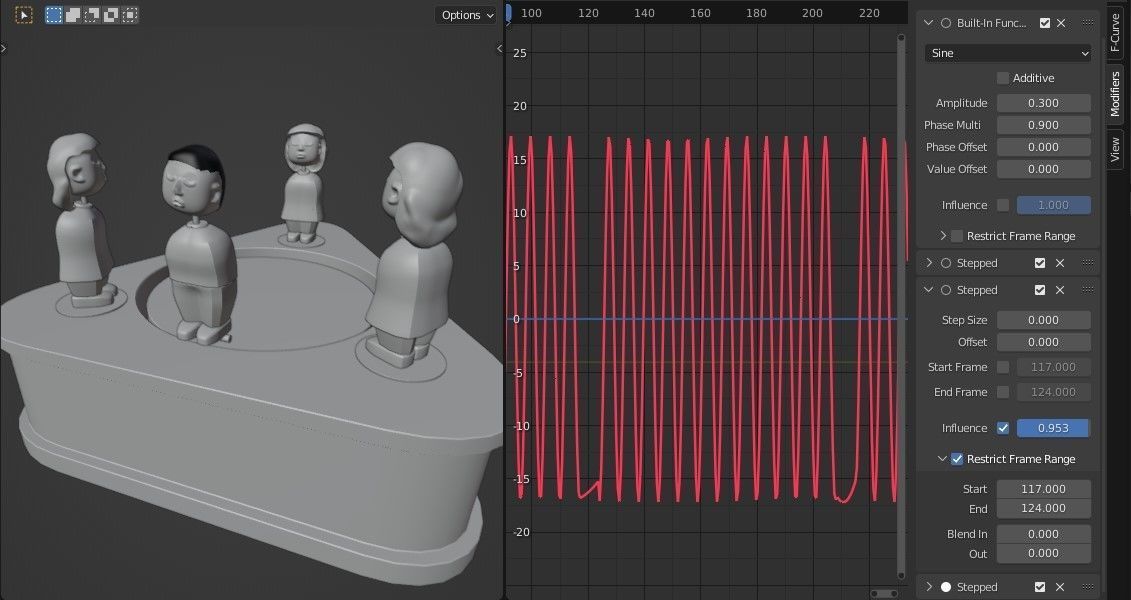 Animated Valentine Day 3D Model Eternal Love kiss Circle Low-poly 3D model_9