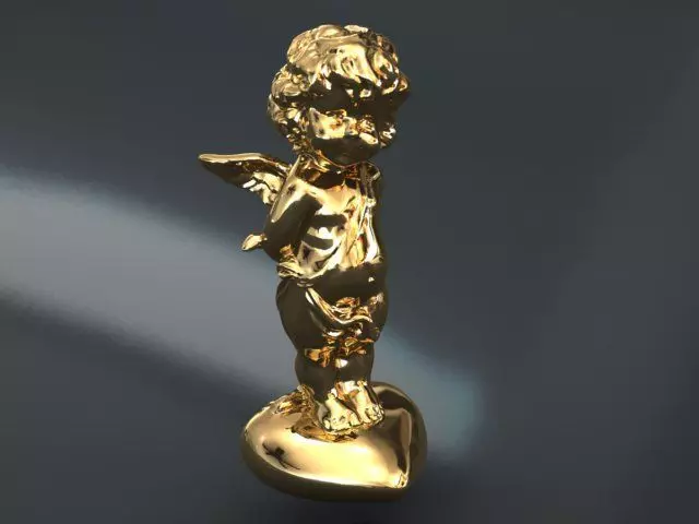 angel pendant zbrush version 3D print model_0