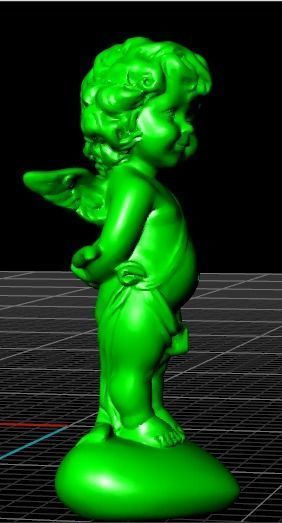 angel pendant zbrush version 3D print model_7