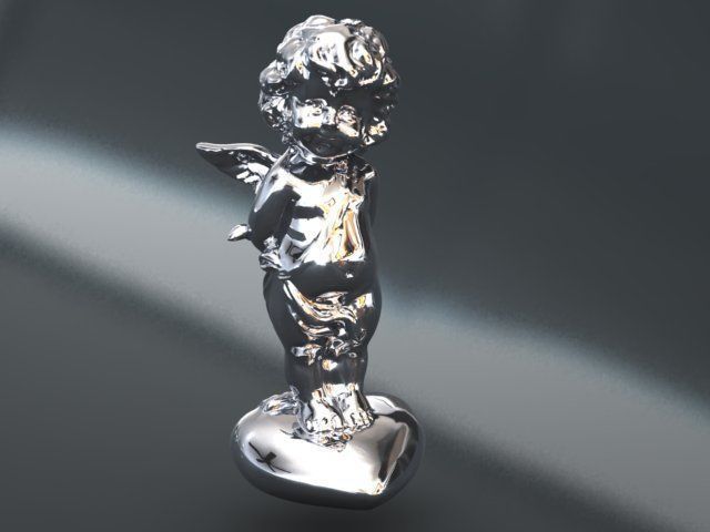 angel pendant zbrush version 3D print model_4