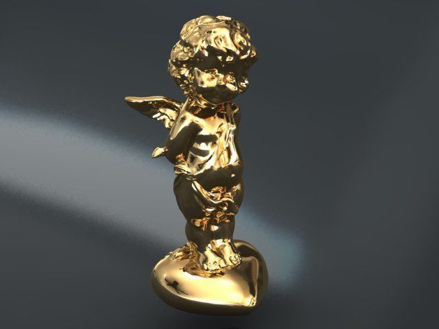 angel pendant zbrush version 3D print model_1