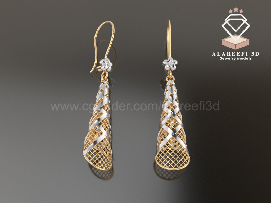 Collection 4   -12 Turkish Earrings Exclusive for the first time 3D print model_3