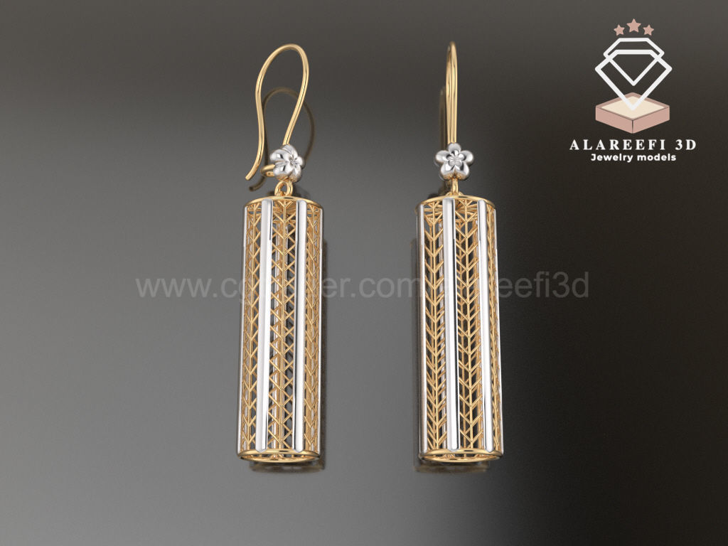 Collection 4   -12 Turkish Earrings Exclusive for the first time 3D print model_11