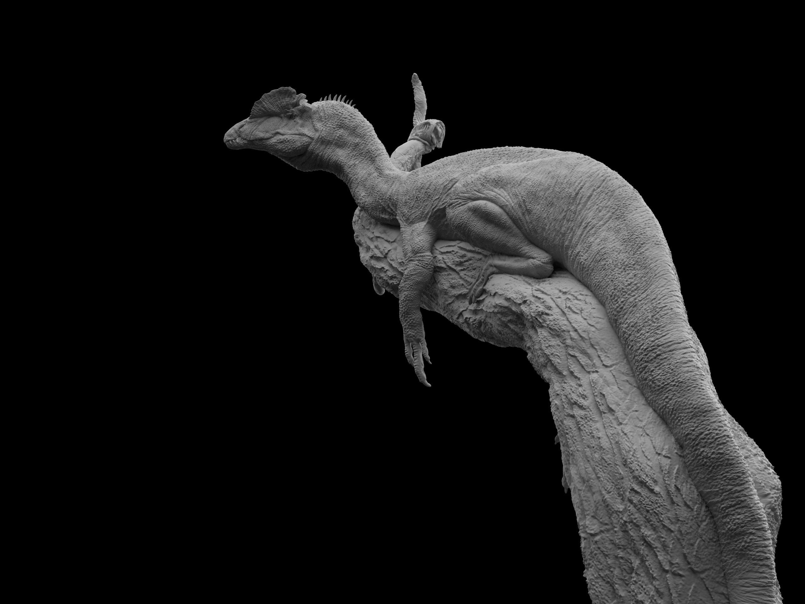 Dilophosaurus wheterilli 3D print model_2