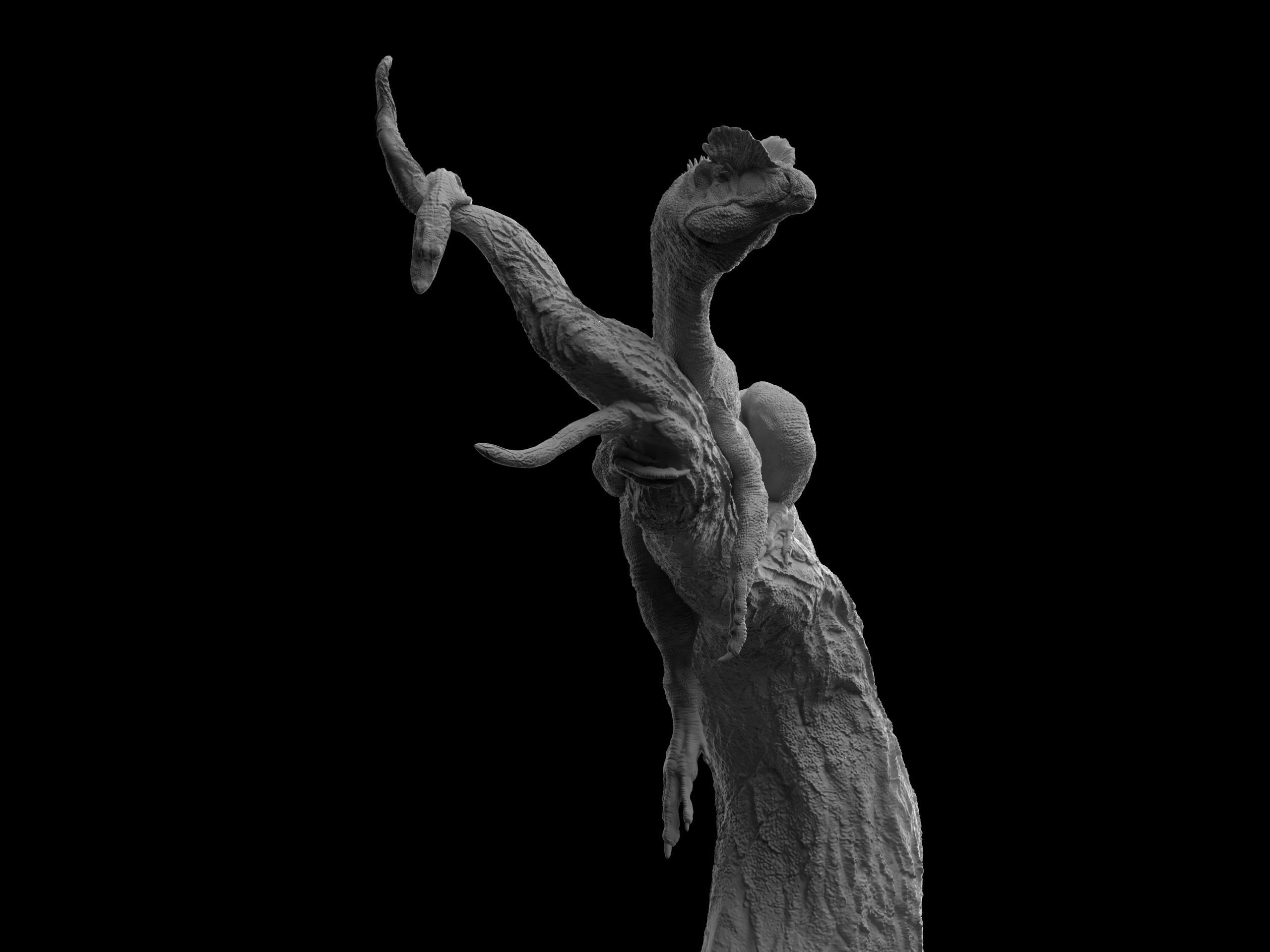 Dilophosaurus wheterilli 3D print model_4