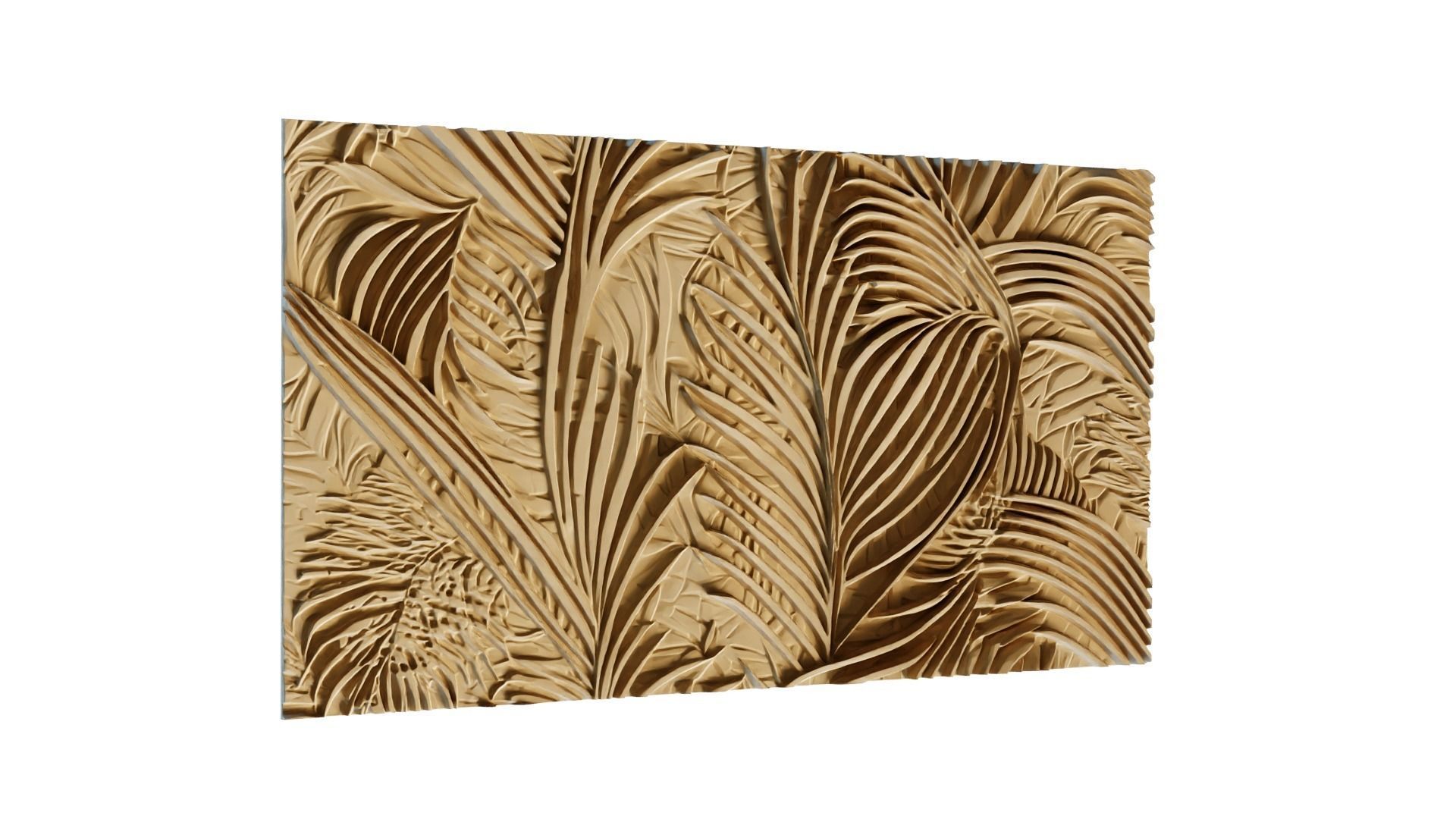 mural decor set wall panel 20 3D model_3