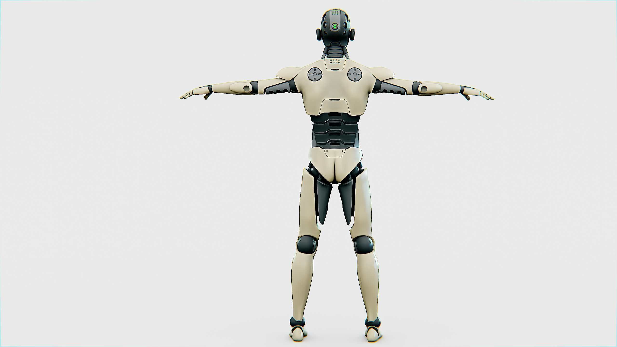 ANDROID M-3000  Rigged for Unreal Engine - Unity - MIXAMO  3D model_25