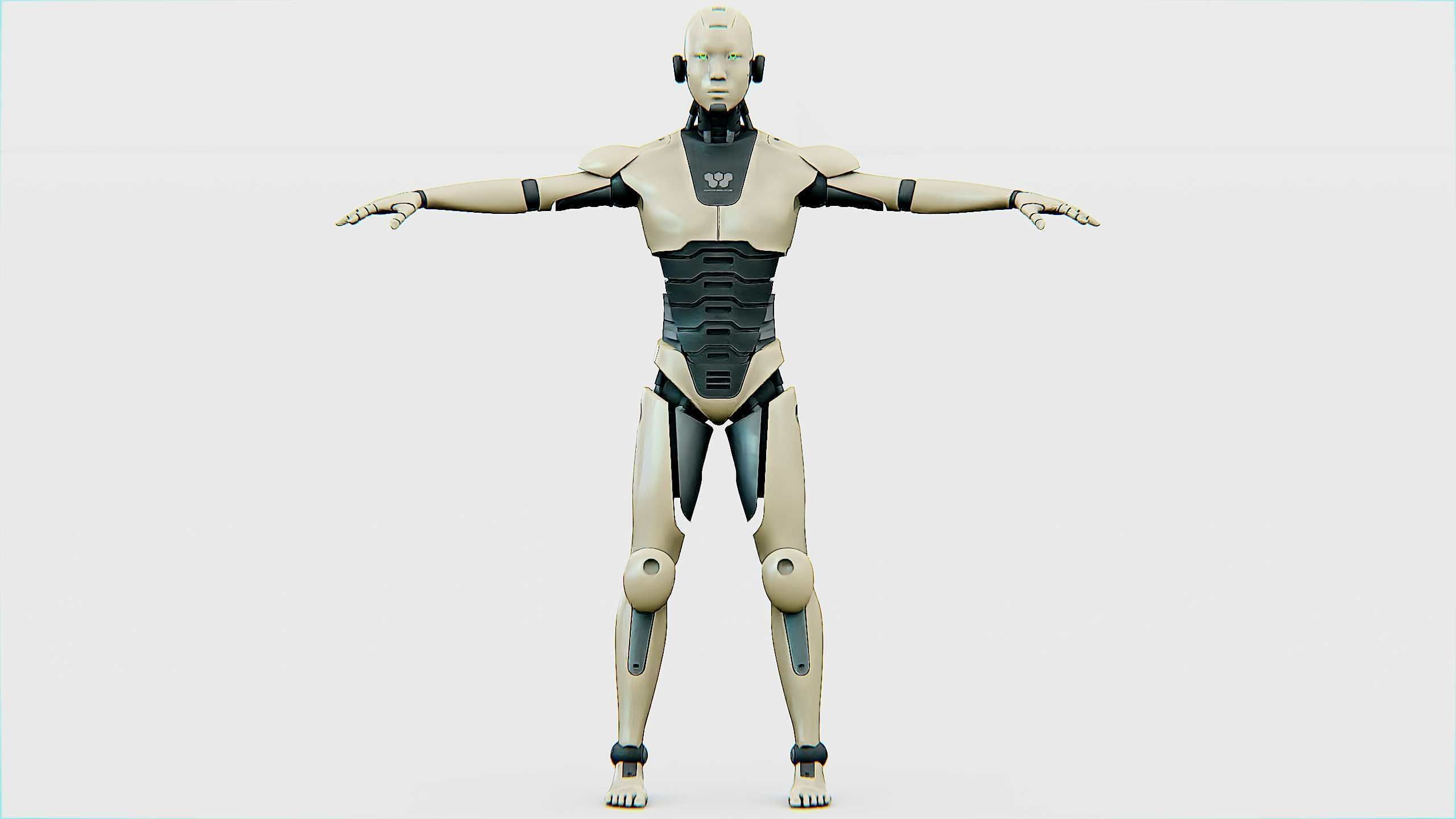 ANDROID M-3000  Rigged for Unreal Engine - Unity - MIXAMO  3D model_24