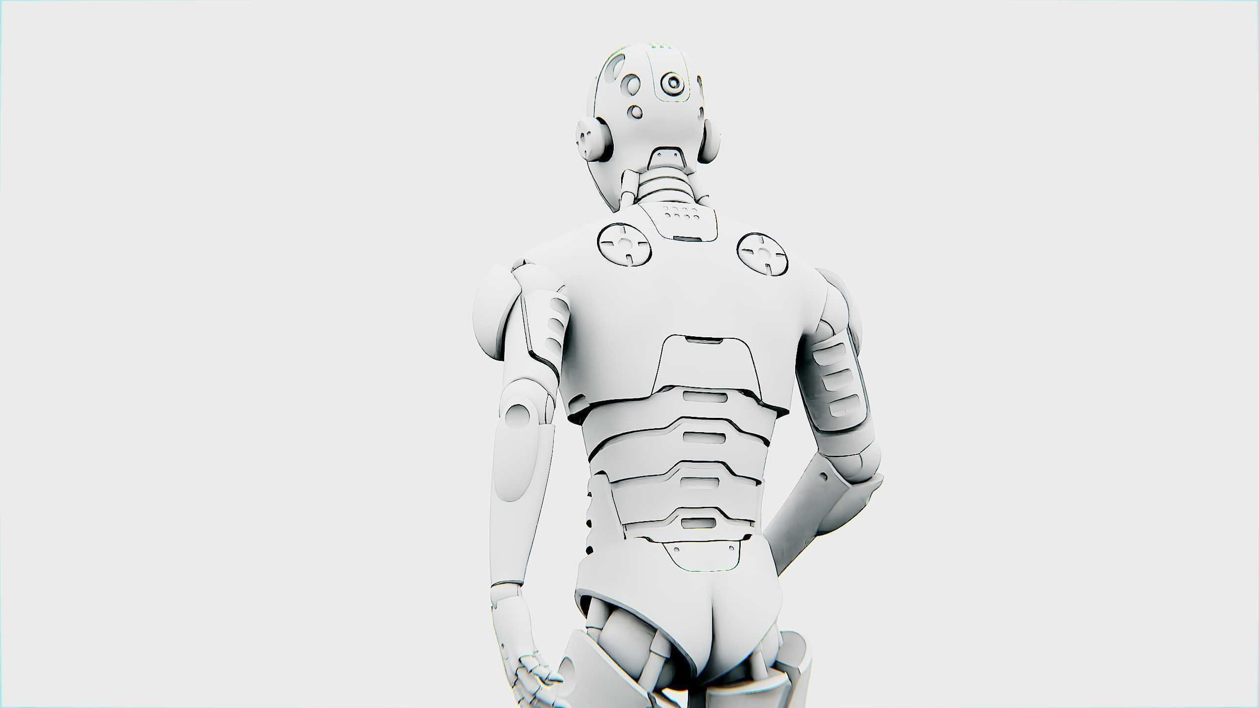 ANDROID M-3000  Rigged for Unreal Engine - Unity - MIXAMO  3D model_33