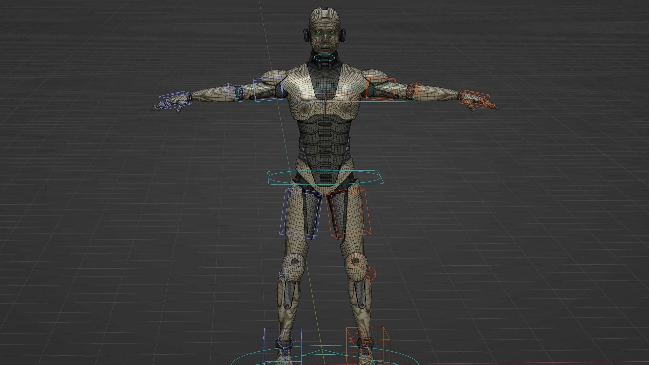 ANDROID M-3000  Rigged for Unreal Engine - Unity - MIXAMO  3D model_39