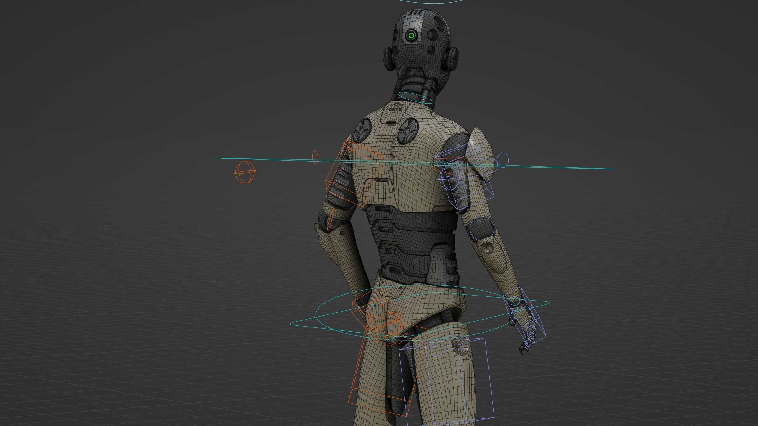 ANDROID M-3000  Rigged for Unreal Engine - Unity - MIXAMO  3D model_38
