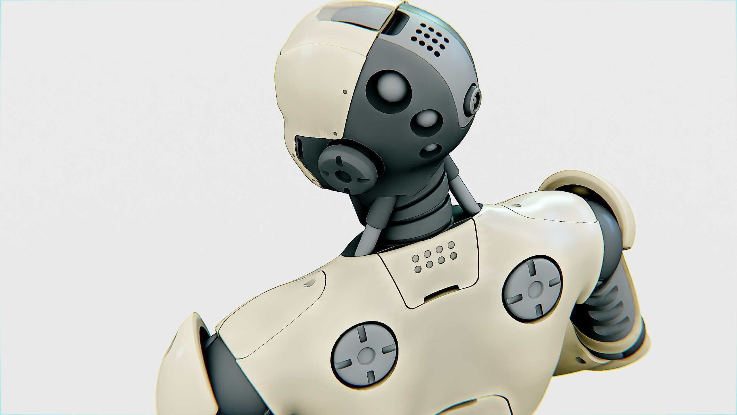 ANDROID M-3000  Rigged for Unreal Engine - Unity - MIXAMO  3D model_16