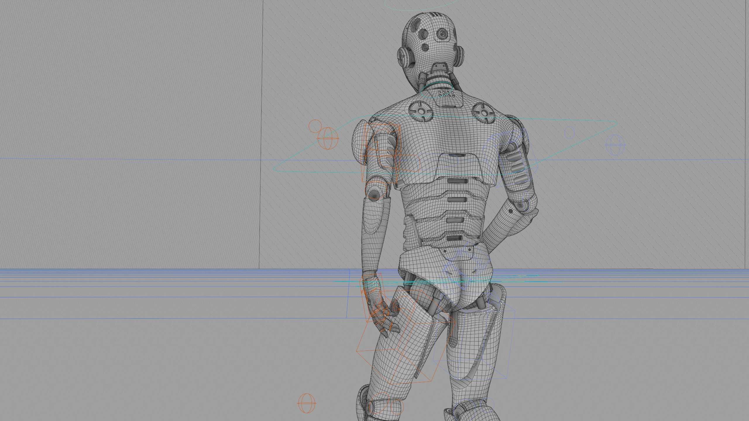 ANDROID M-3000  Rigged for Unreal Engine - Unity - MIXAMO  3D model_41