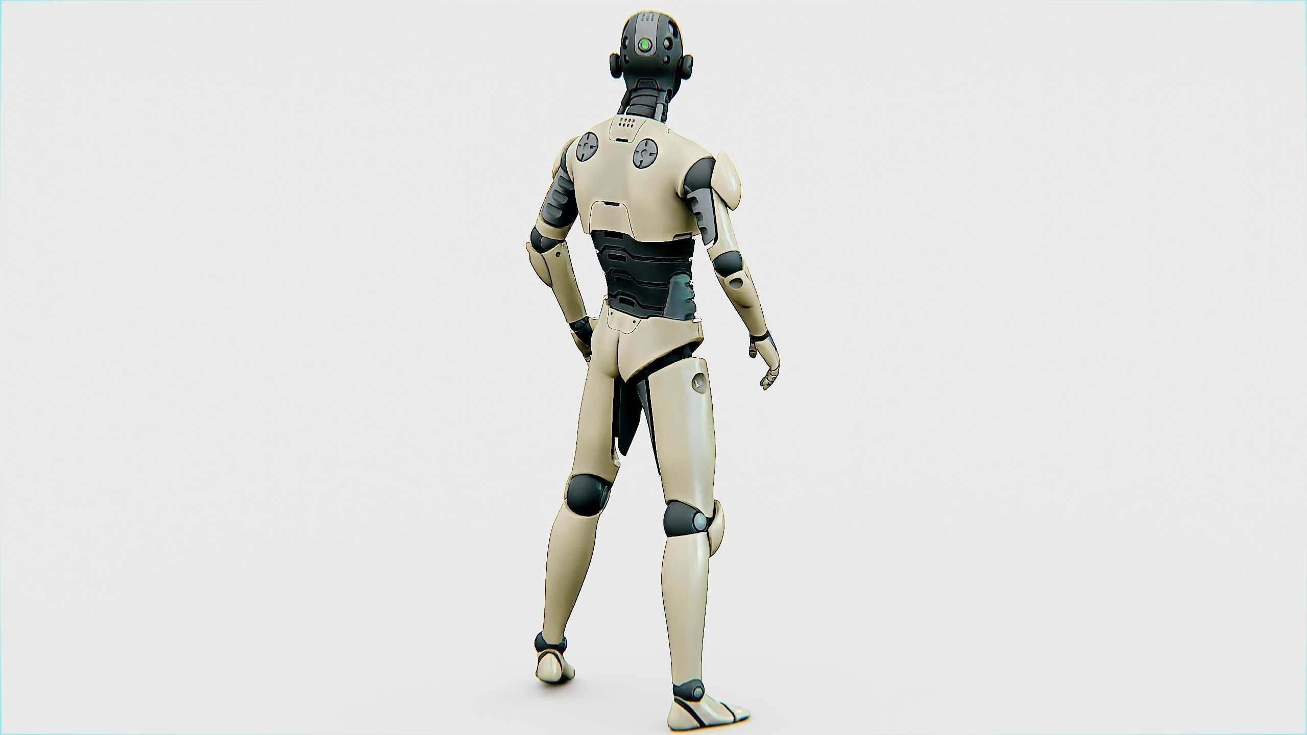 ANDROID M-3000  Rigged for Unreal Engine - Unity - MIXAMO  3D model_9