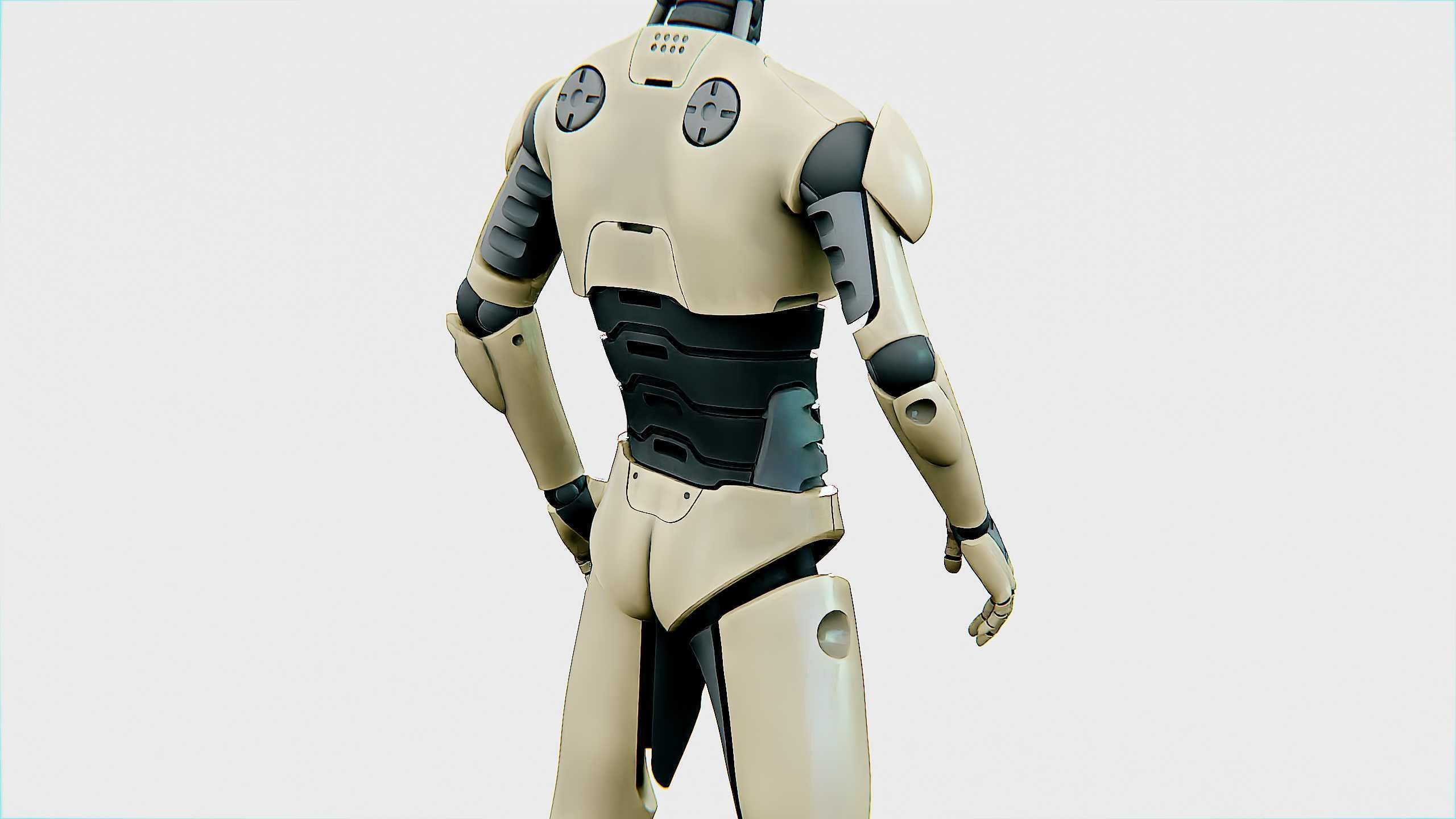 ANDROID M-3000  Rigged for Unreal Engine - Unity - MIXAMO  3D model_7